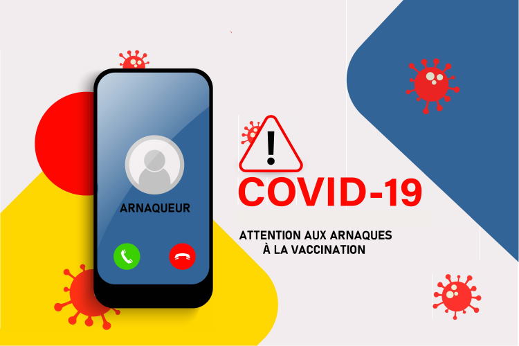 Illustration d'une alerte arnaque à la vaccination