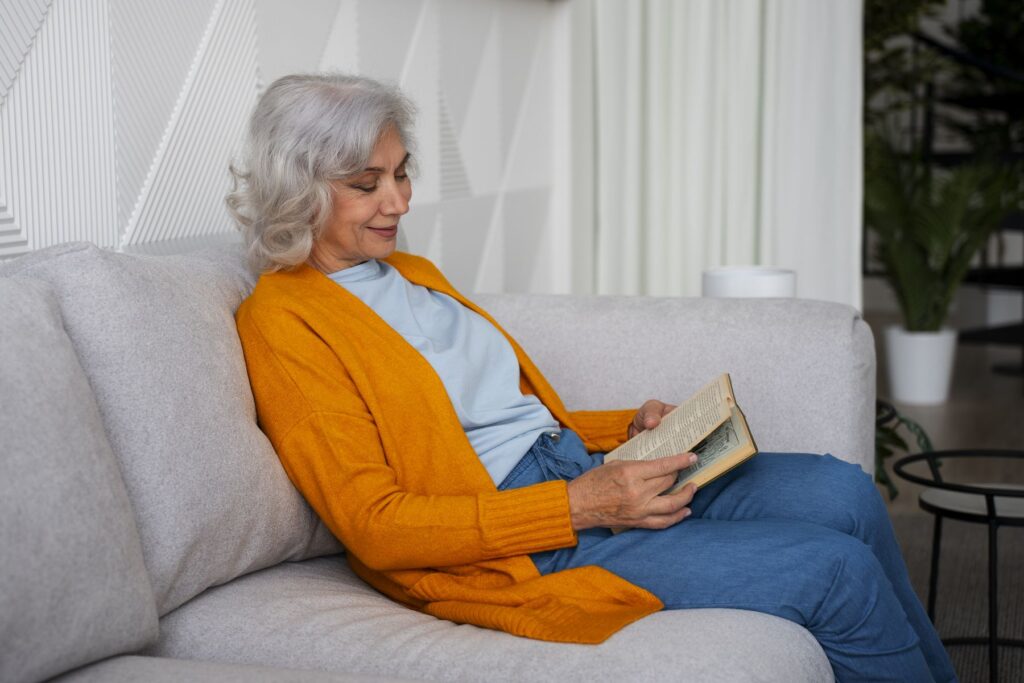 femme senior sédentaire