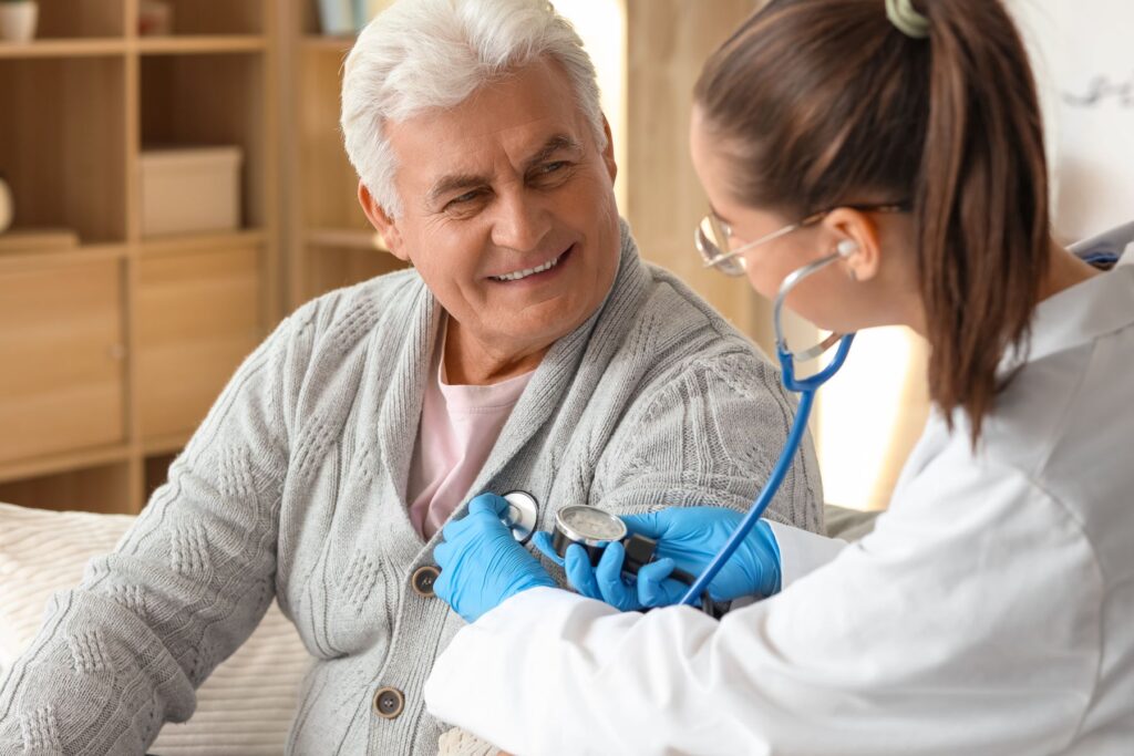 suivi médical d'un senior diabétique