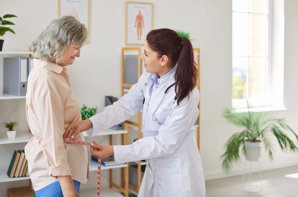 senior atteinte de diabète