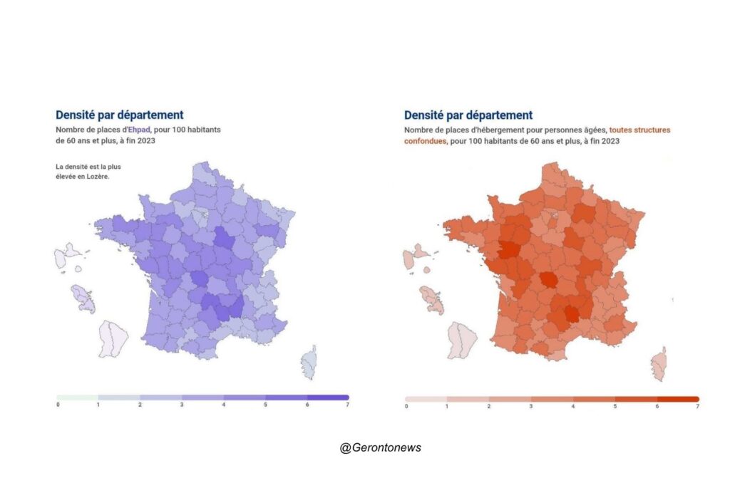 quel département a le plus d'Ehpad 